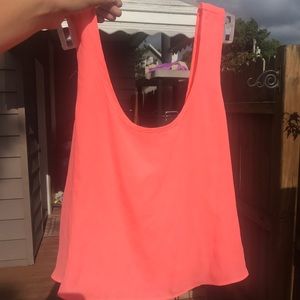 Hot pink vintage forever 21 crop top size small